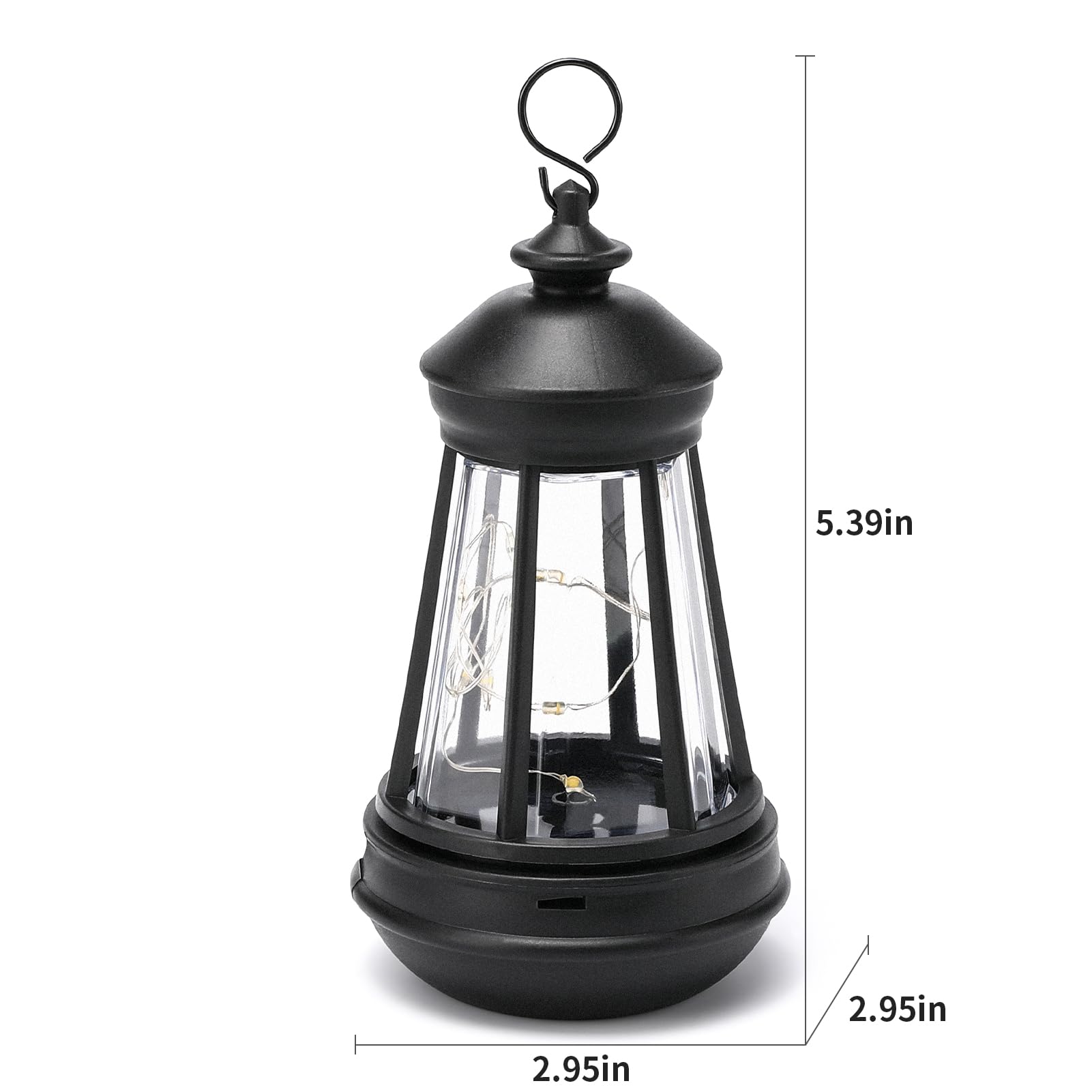 WONDHOME Gnome Solar Light - Warm White LED Waterproof Lanterns for Outdoor DIY Fairy Garden & Patio Decor